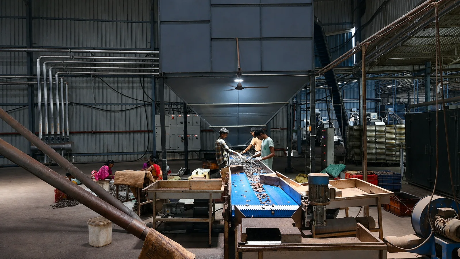 Manual inspection and quality sorting