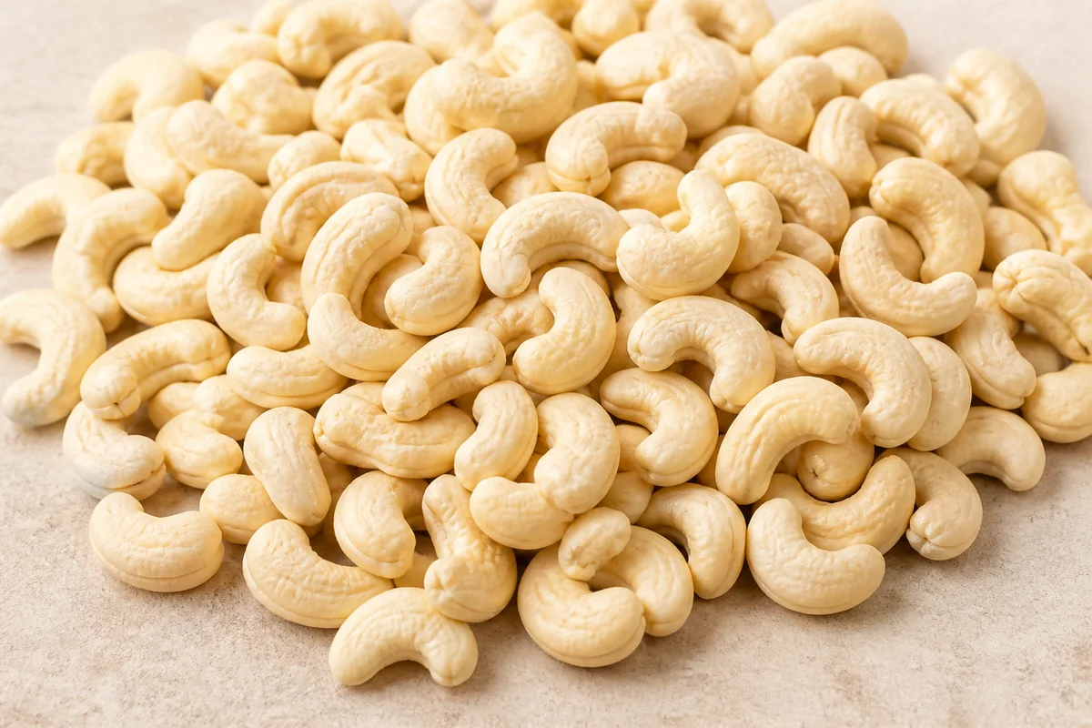 Premium W240 whole cashew kernels